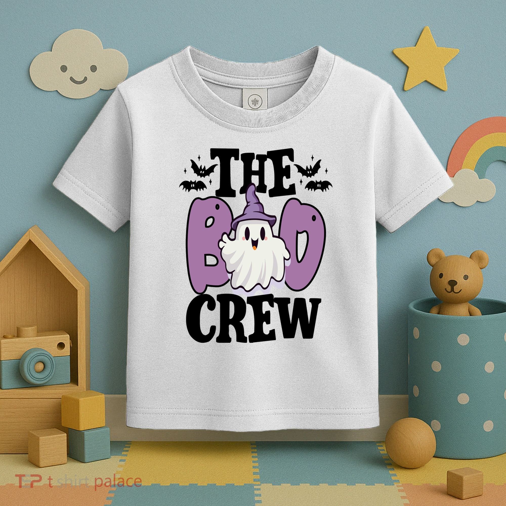 The Boo Crew Cute Halloween Ghost Toddler T-Shirt