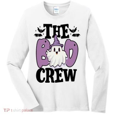 The Boo Crew Cute Halloween Ghost Women's Long Sleeve Shirt