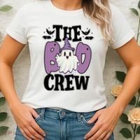 The Boo Crew Cute Halloween Ghost Women's T-Shirt thumb 2