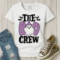 The Boo Crew Cute Halloween Ghost Women's T-Shirt thumb 3