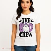 The Boo Crew Cute Halloween Ghost Women's T-Shirt thumb 4