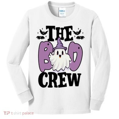 The Boo Crew Cute Halloween Ghost Kids Long Sleeve Shirt