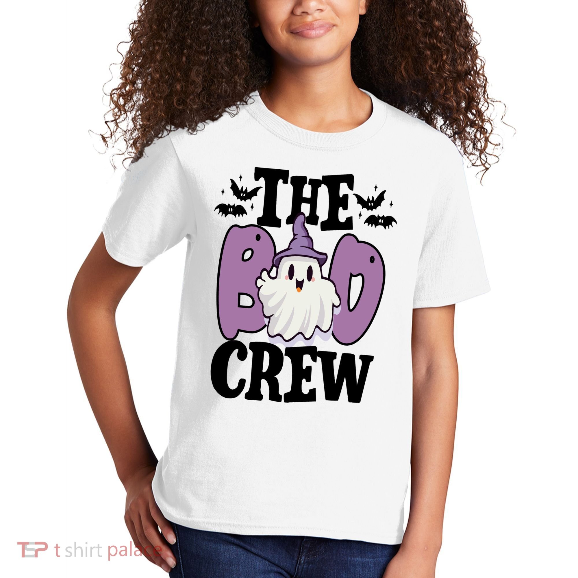 The Boo Crew Cute Halloween Ghost Kids T-Shirt