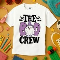 The Boo Crew Cute Halloween Ghost Kids T-Shirt thumb 3