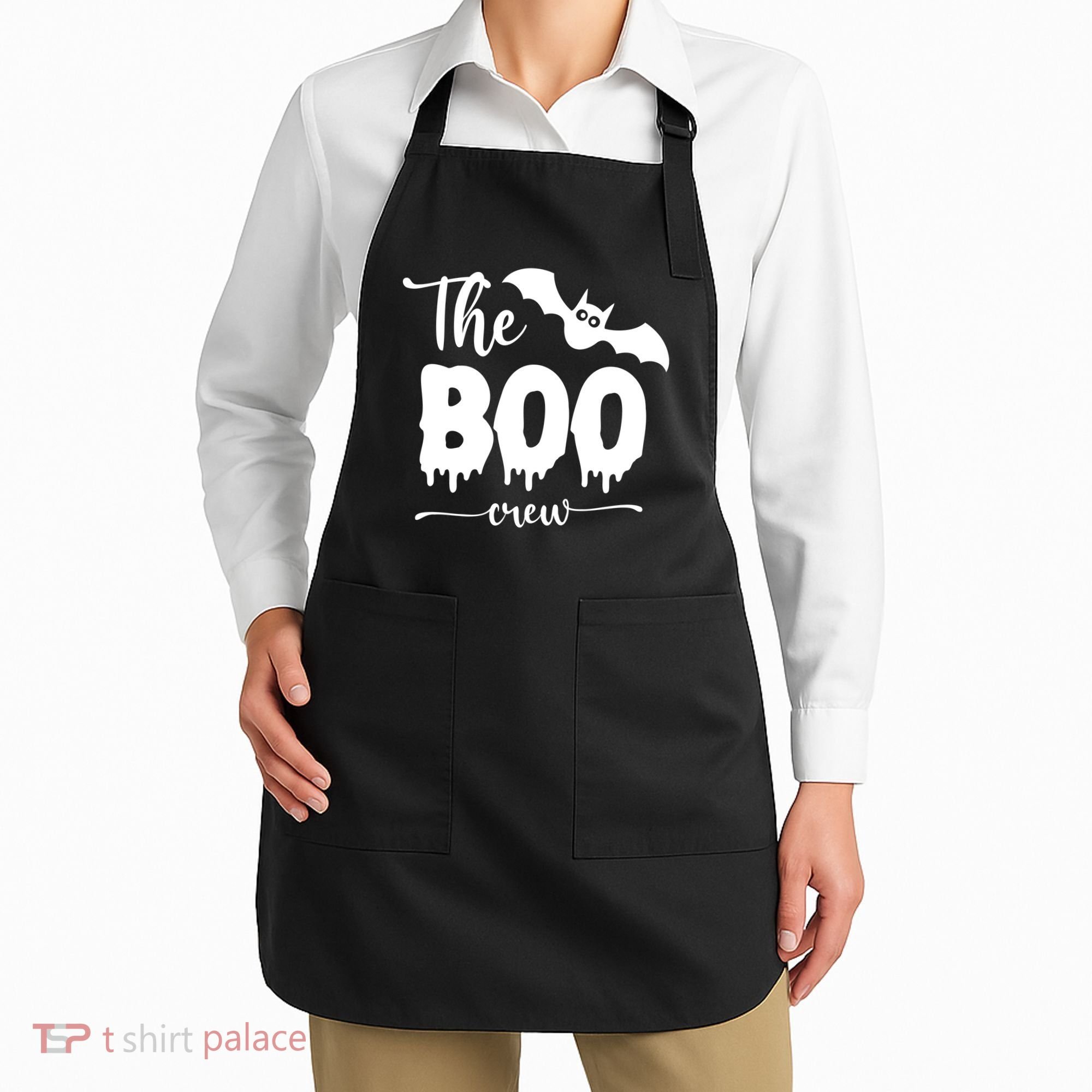 The Boo Crew Haloween Matching Apron