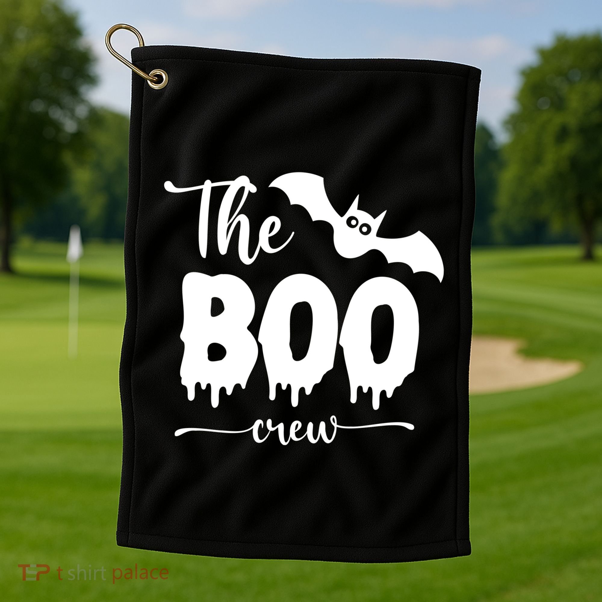 The Boo Crew Haloween Matching Golf Towel