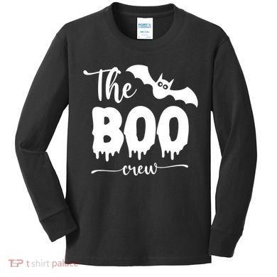 The Boo Crew Haloween Matching Kids Long Sleeve Shirt