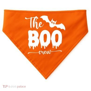 The Boo Crew Haloween Matching USA-Made Doggie Bandana
