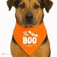 The Boo Crew Haloween Matching USA-Made Doggie Bandana thumb 1