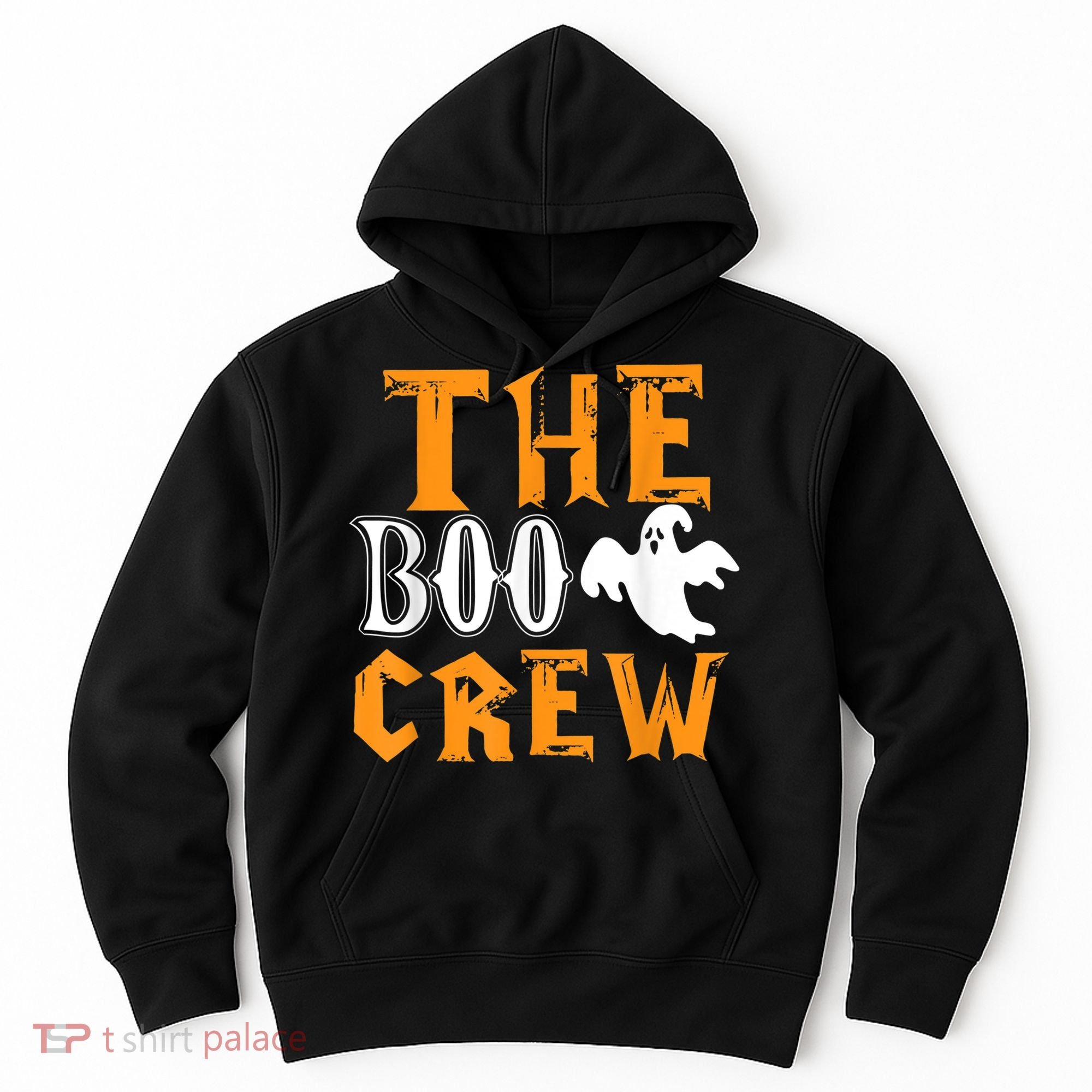 The Boo Crew Lazy Halloween Costume Funny Ghost Spirit Hoodie