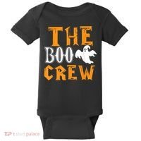 The Boo Crew Lazy Halloween Costume Funny Ghost Spirit Baby Bodysuit thumb 0