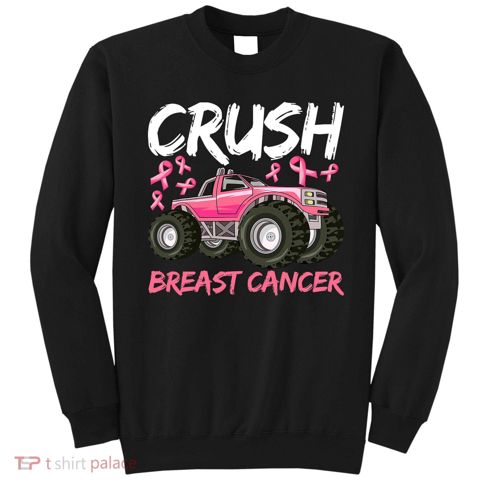 Truck Breast Cancer Awareness For Boys Sweatshirt