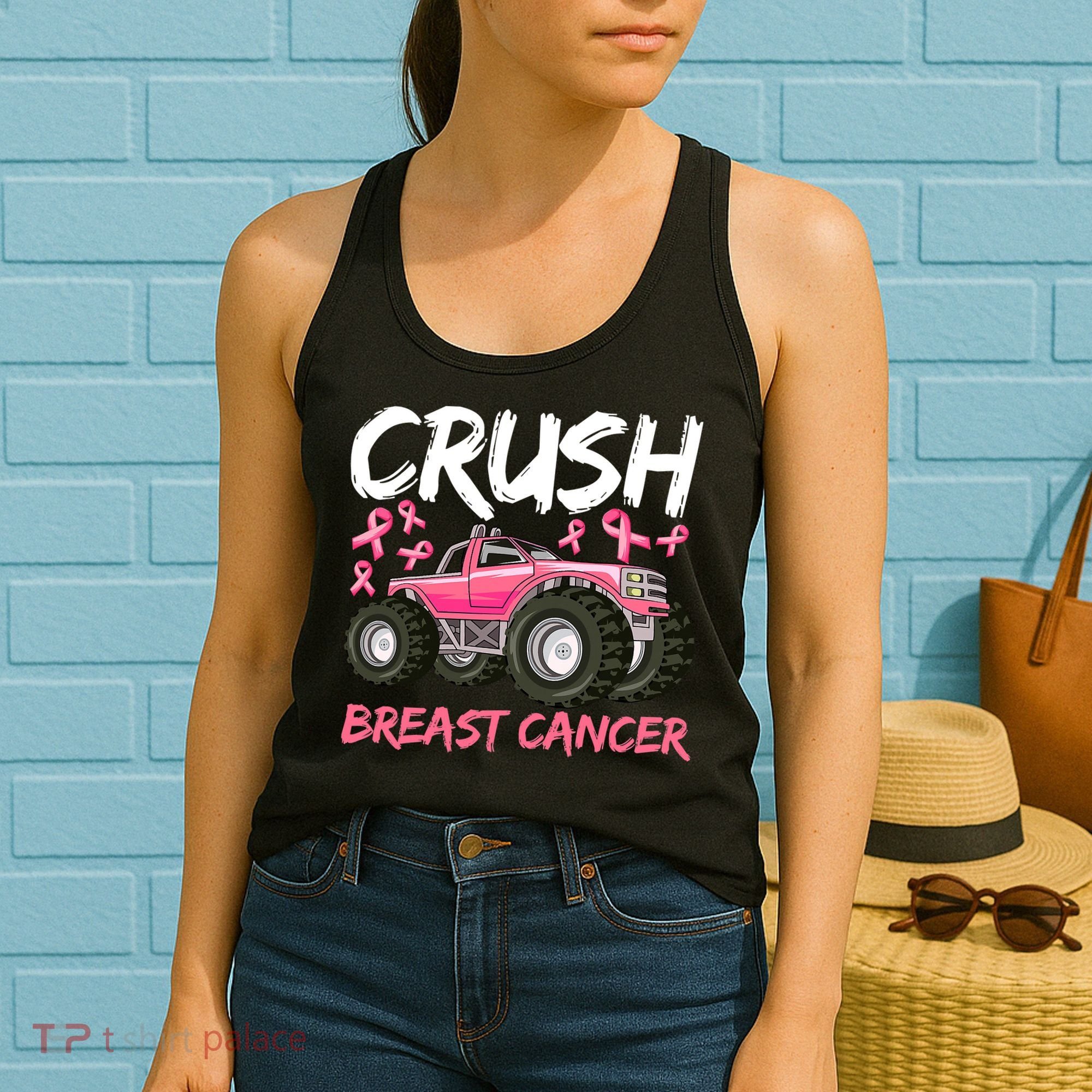 Truck Breast Cancer Awareness For Boys Women's Tank Top