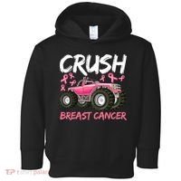 Truck Breast Cancer Awareness For Boys Toddler Hoodie thumb 0