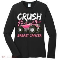 Truck Breast Cancer Awareness For Boys Women's Long Sleeve Shirt thumb 0
