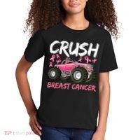 Truck Breast Cancer Awareness For Boys Kids T-Shirt thumb 2
