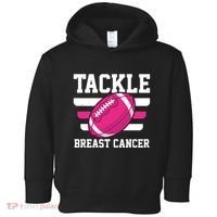 Tackle Breast Cancer Football Fan Toddler Hoodie thumb 0