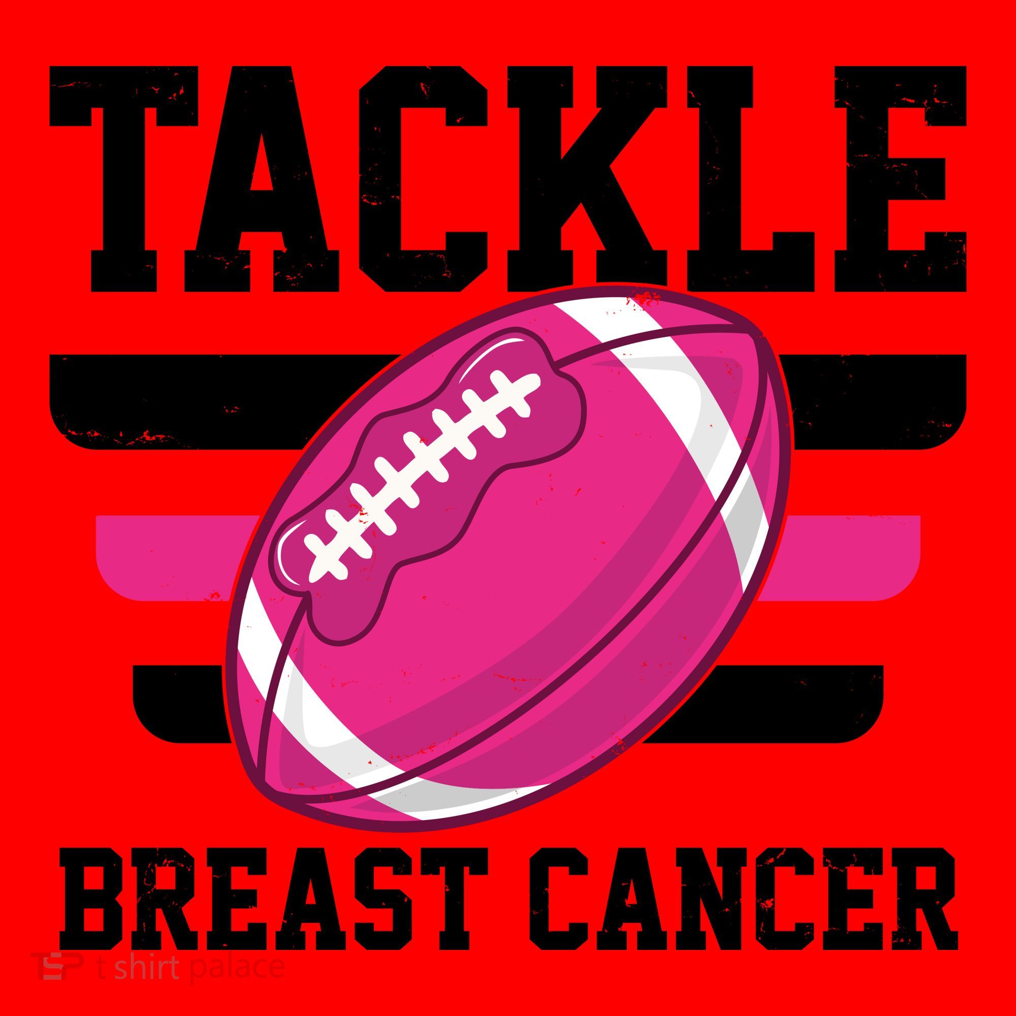 Tackle Breast Cancer Football Fan Santa Hat