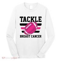 Tackle Breast Cancer Football Fan Long Sleeve Shirt thumb 0