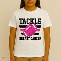 Tackle Breast Cancer Football Fan T-Shirt thumb 4