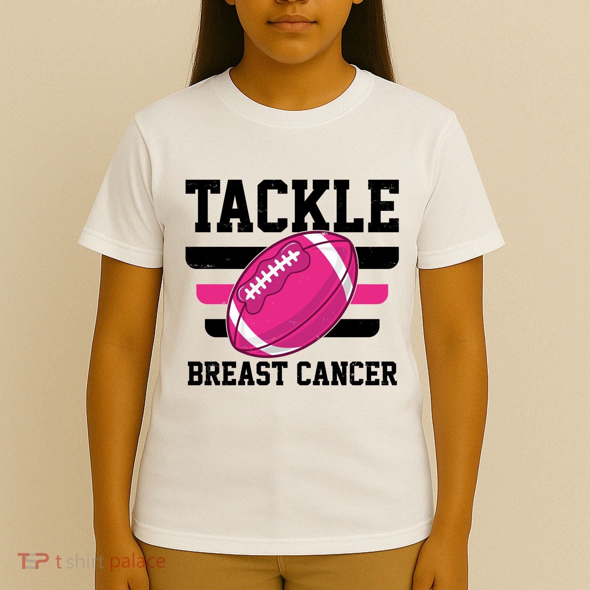 Tackle Breast Cancer Football Fan T-Shirt