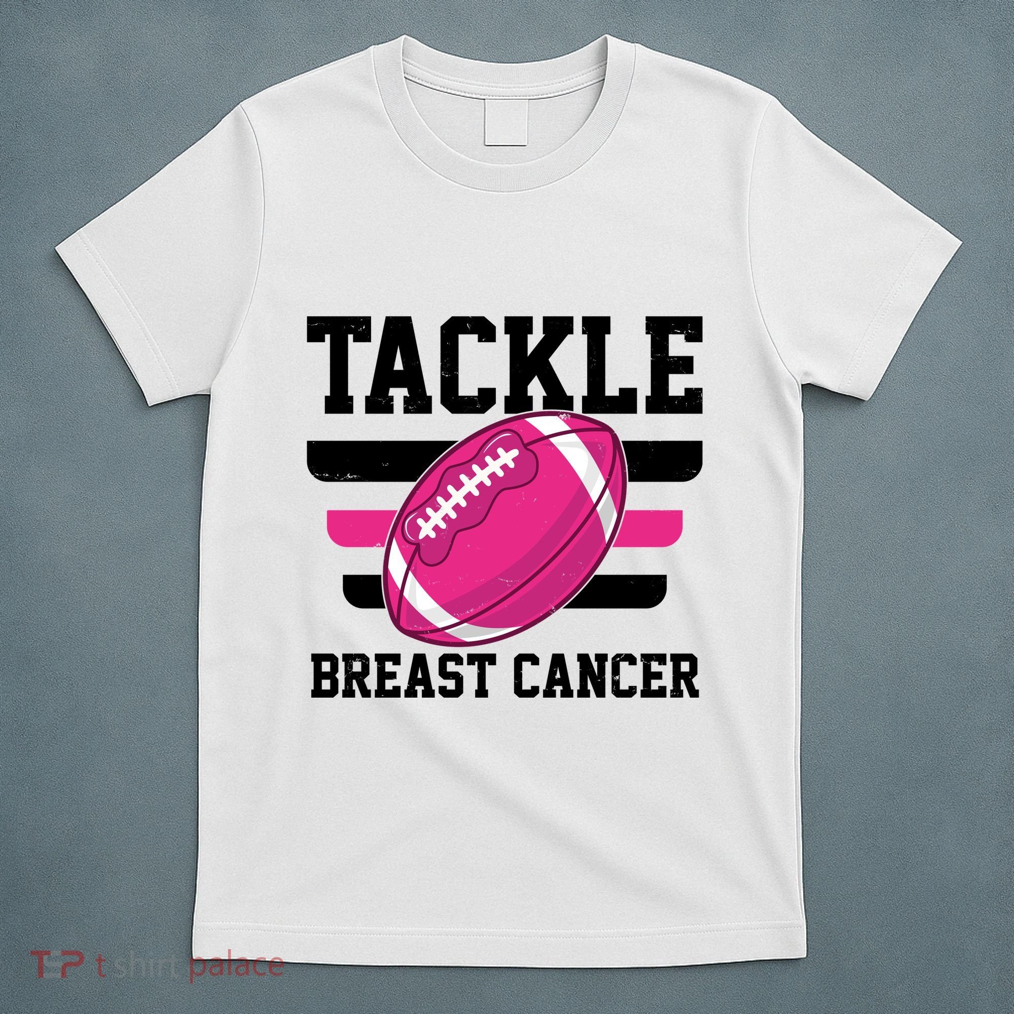 Tackle Breast Cancer Football Fan T-Shirt