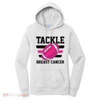 Tackle Breast Cancer Football Fan Women's Hoodie thumb 0