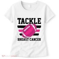 Tackle Breast Cancer Football Fan Women's T-Shirt thumb 0