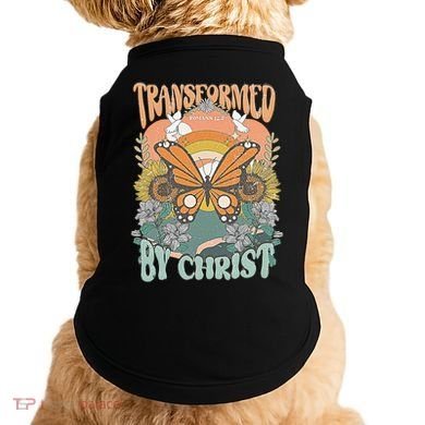 Transformed by Christ Boho christian Trendy Christian  Doggie Tank