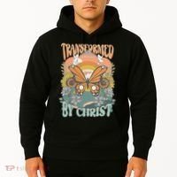 Transformed by Christ Boho christian Trendy Christian  Hoodie thumb 2