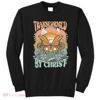 Transformed by Christ Boho christian Trendy Christian  Sweatshirt thumb 0