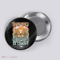 Transformed by Christ Boho christian Trendy Christian  Button thumb 0