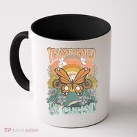 Transformed by Christ Boho christian Trendy Christian  Coffee Mug thumb 0