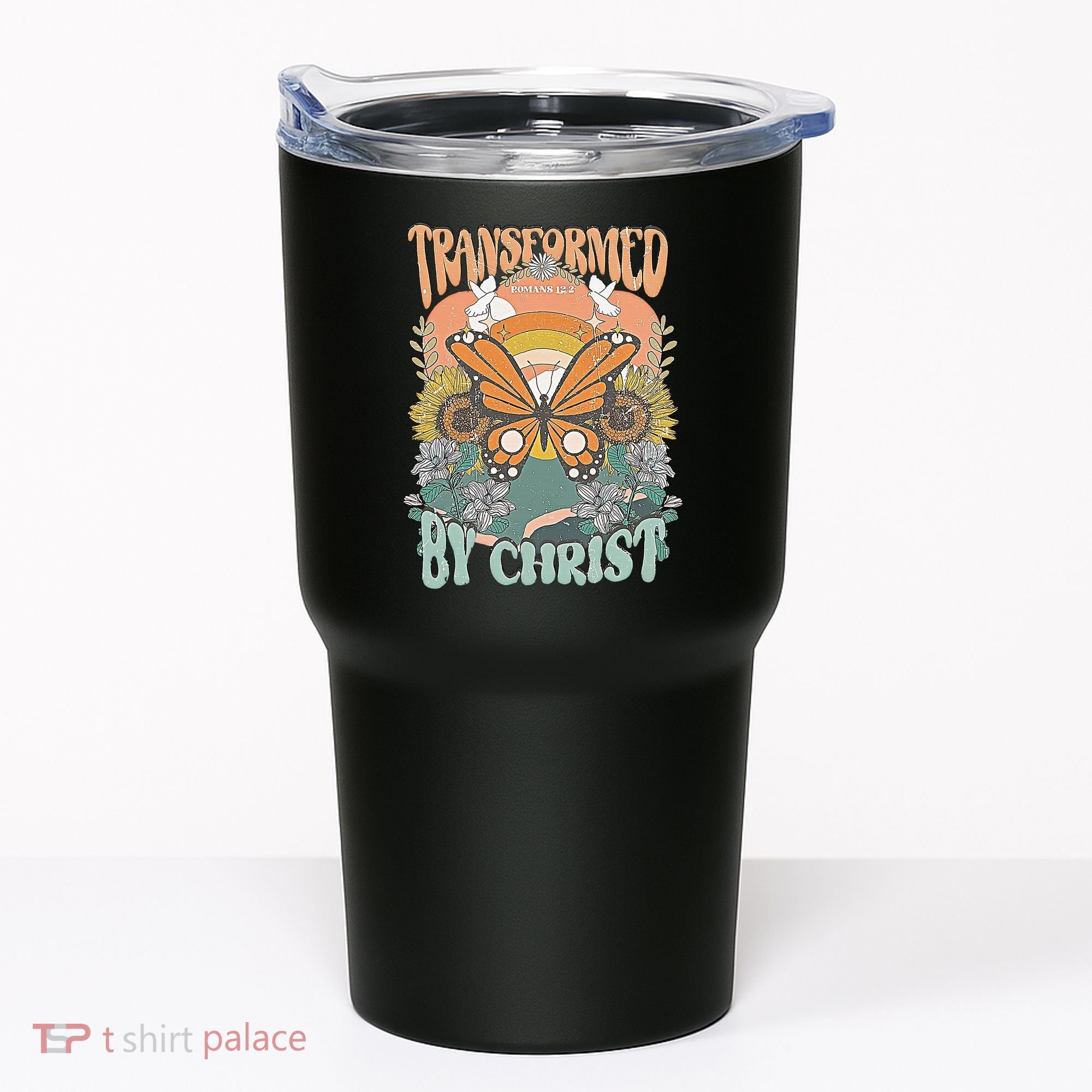 Transformed by Christ Boho christian Trendy Christian  Tumbler