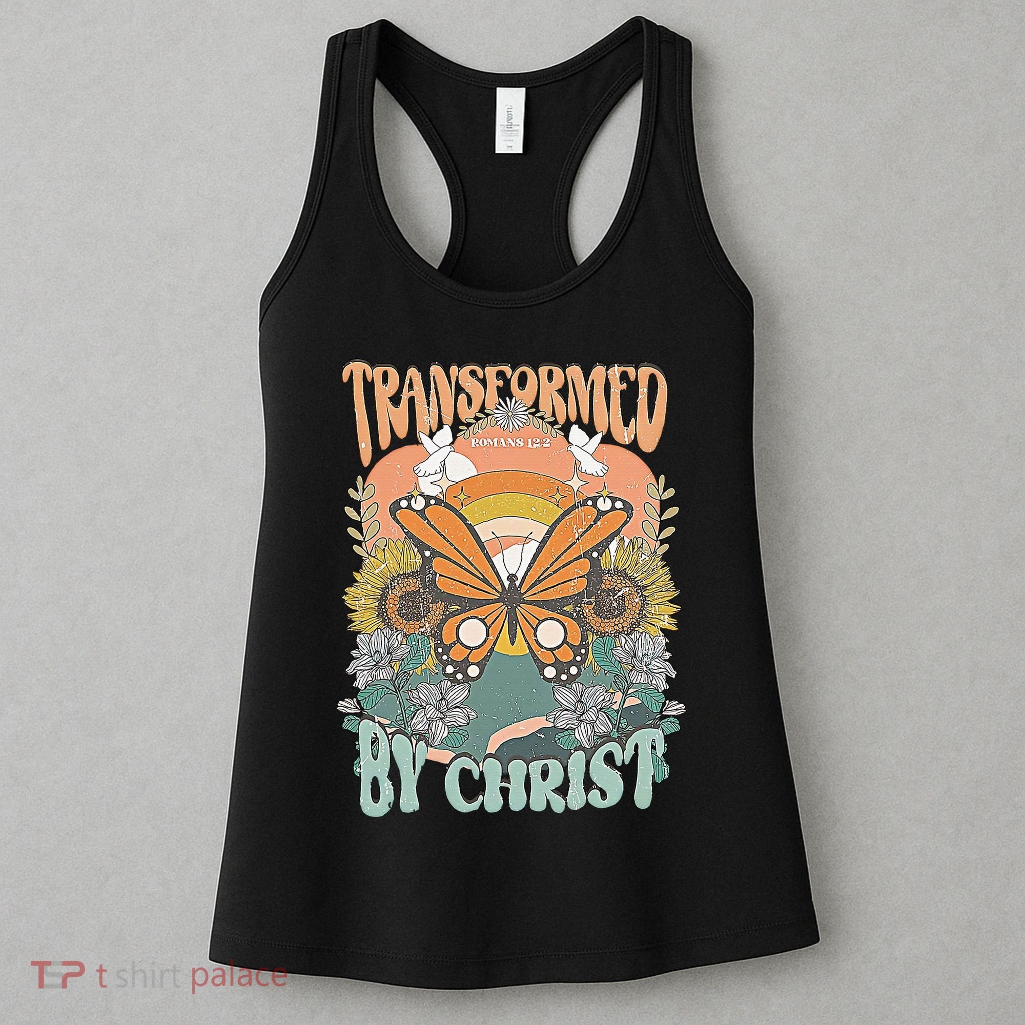 Transformed by Christ Boho christian Trendy Christian  Women's Tank Top