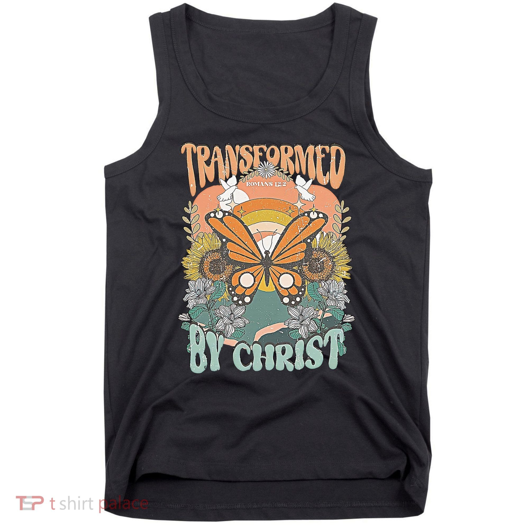 Transformed by Christ Boho christian Trendy Christian  Tank Top