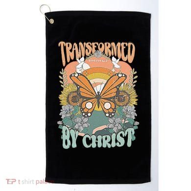 Transformed by Christ Boho christian Trendy Christian  Golf Towel