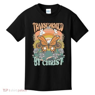 Transformed by Christ Boho christian Trendy Christian  Kids T-Shirt