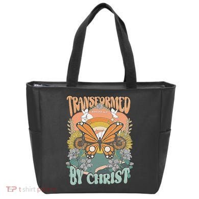 Transformed by Christ Boho christian Trendy Christian  Tote Bag