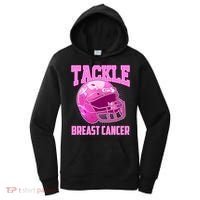 Tackle Breast Cancer Awareness Football Helmet Women's Hoodie thumb 0
