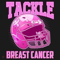 Tackle Breast Cancer Awareness Football Helmet Women's Hoodie thumb 2