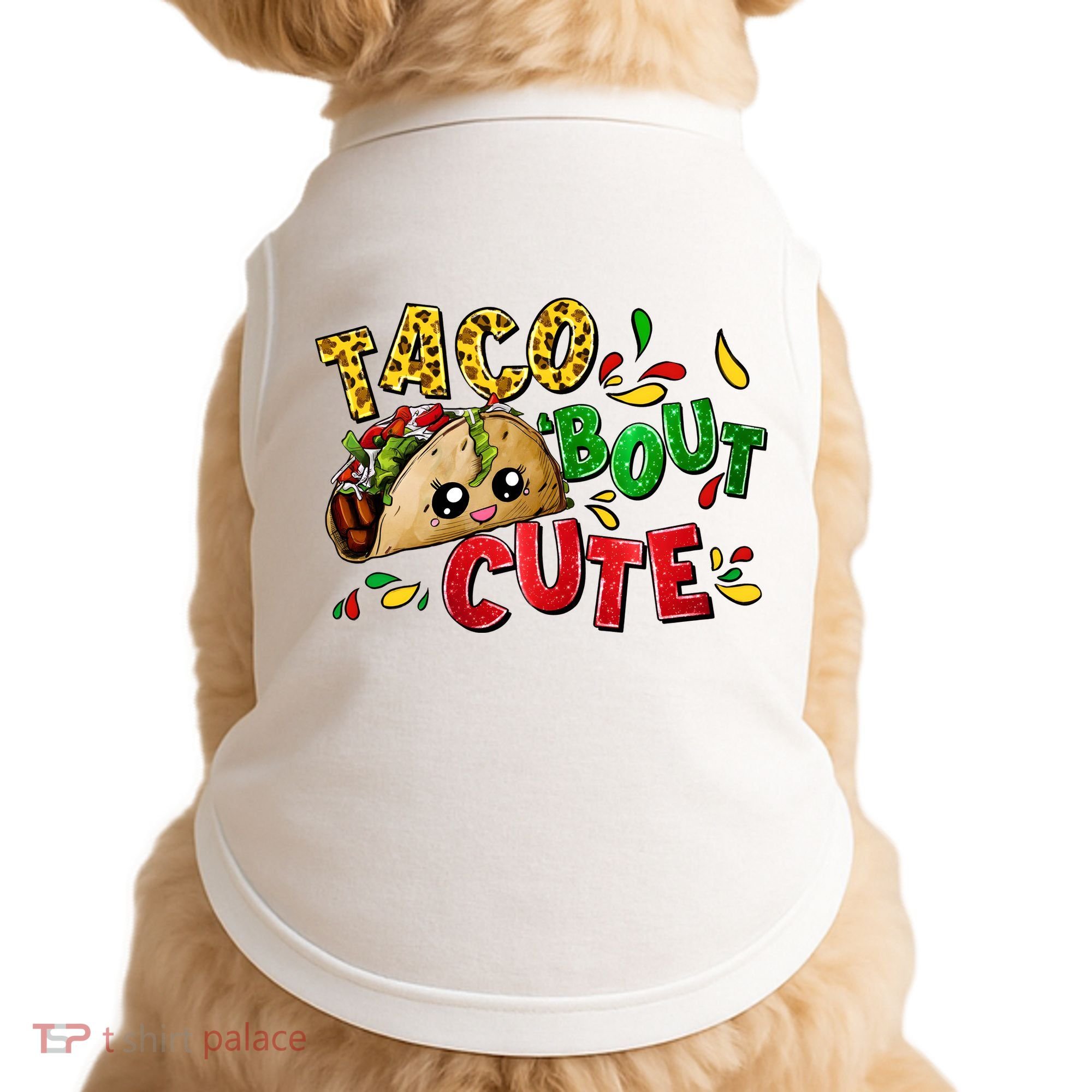 Taco Bout Cute Mexican Fiesta Party Doggie Tank