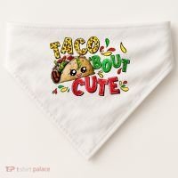 Taco Bout Cute Mexican Fiesta Party USA-Made Doggie Bandana thumb 0