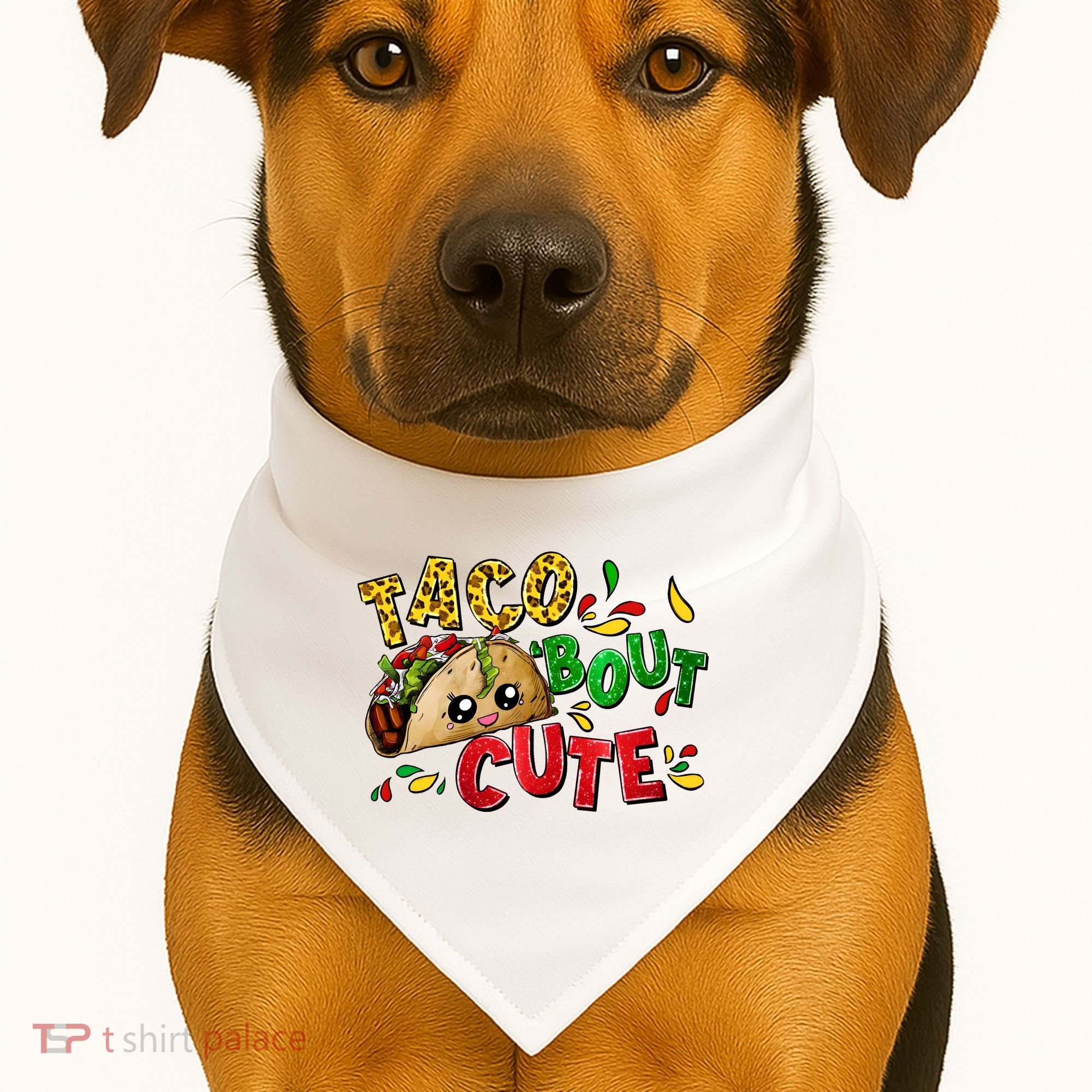 Taco Bout Cute Mexican Fiesta Party USA-Made Doggie Bandana