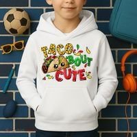 Taco Bout Cute Mexican Fiesta Party Kids Hoodie thumb 2