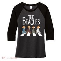 The Beagles Classic Beagle Dog For Beagle Lovers Women's Tri-Blend 3/4-Sleeve Raglan Shirt thumb 0