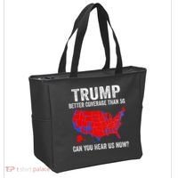 Trump Better Coverage Than 5g Can You Hear Us Now Politics Tote Bag thumb 2