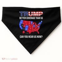 Trump Better Coverage Than 5g Can You Hear Us Now Usa Map USA-Made Doggie Bandana thumb 0
