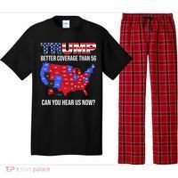 Trump Better Coverage Than 5g Can You Hear Us Now Usa Map Pajama Set thumb 0