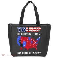 Trump Better Coverage Than 5g Can You Hear Us Now Usa Map Tote Bag thumb 0